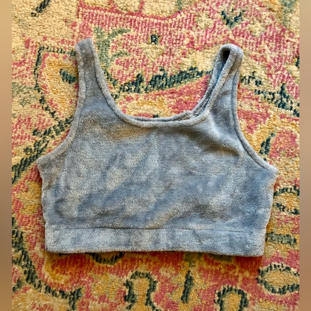 Adorable Blue Velvet Tank SHEIN Size Large